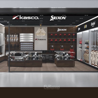 ออกแบบ ผลิต และติดตั้งร้าน : ร้าน Kasco ขายอุปกรณ์กอล์ฟ ธนิยะ กทม.